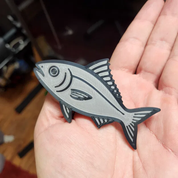 Cá Đơn Giản Nhiều Màu (Simple Multicolored Fish) - Image 1