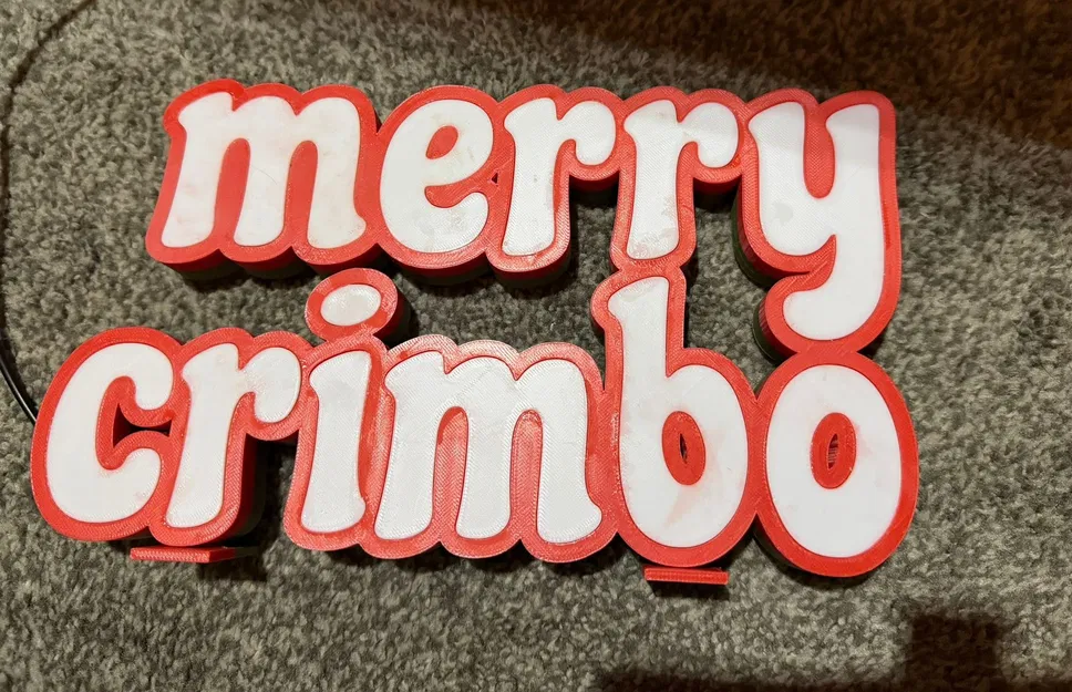 Merry Crimbo – hộp đèn light box - Image 1