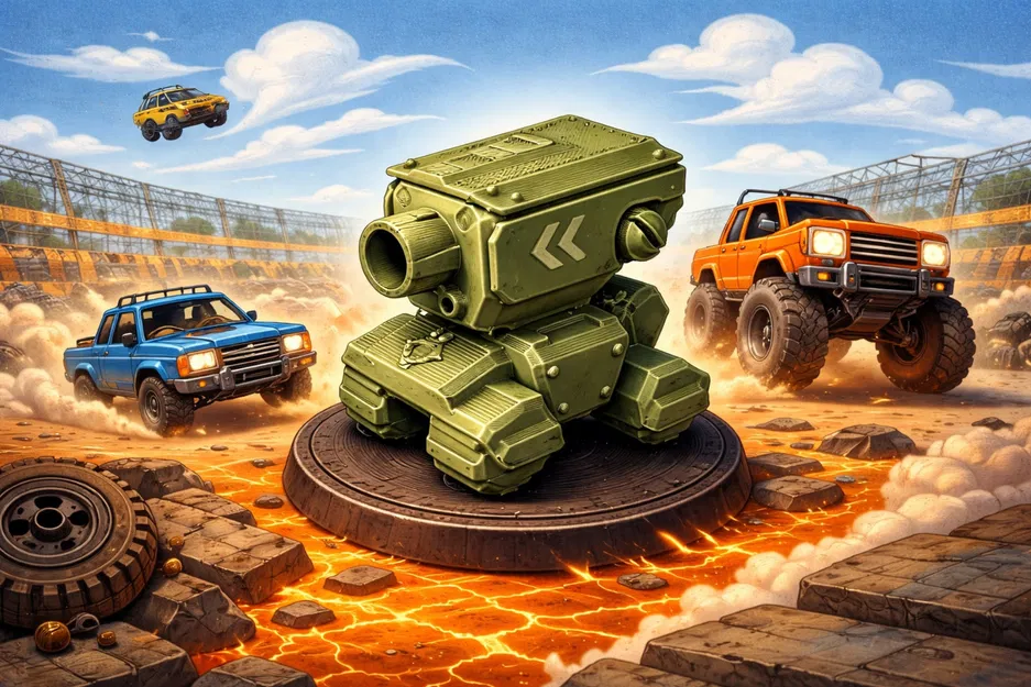 Mecha Tank kiểu Metal Slug cho Crash Derby (bản mini) - Image 2