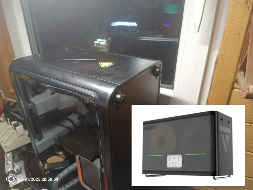 Adapter chân đế SUNLU FilaDryer S4: từ 2 rods sang 4 feet - Image 1