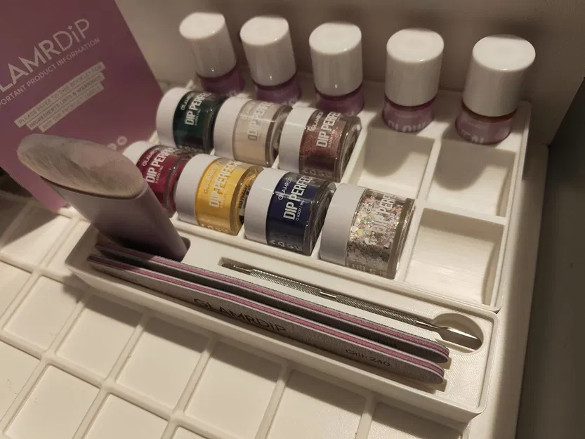 Dụng cụ sơn móng Gridfinity Glamrdip (Gridfinity Glamrdip Nail Polish Tools) - Image 1