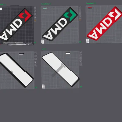 Hộp Đèn LED Lightbox Logo AMD (AMD Logo Lightbox LED Lamp)