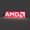 Hộp Đèn LED Lightbox Logo AMD (AMD Logo Lightbox LED Lamp) - Thumbnail 3