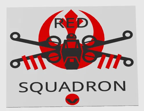 Logo Star Wars Red Squadron - Image 1