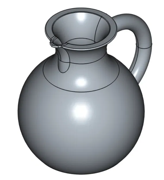 Bình rót có nắp và khay - Image 2