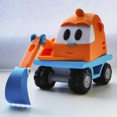 Scoop the Excavator (Leo the Truck) - Mô hình in 3D