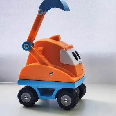 Scoop the Excavator (Leo the Truck) - Mô hình in 3D
