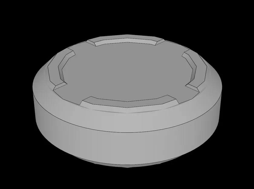 Tương thích LEGO (44848.dat) Sports Hockey Puck không có lỗ axle - Image 1