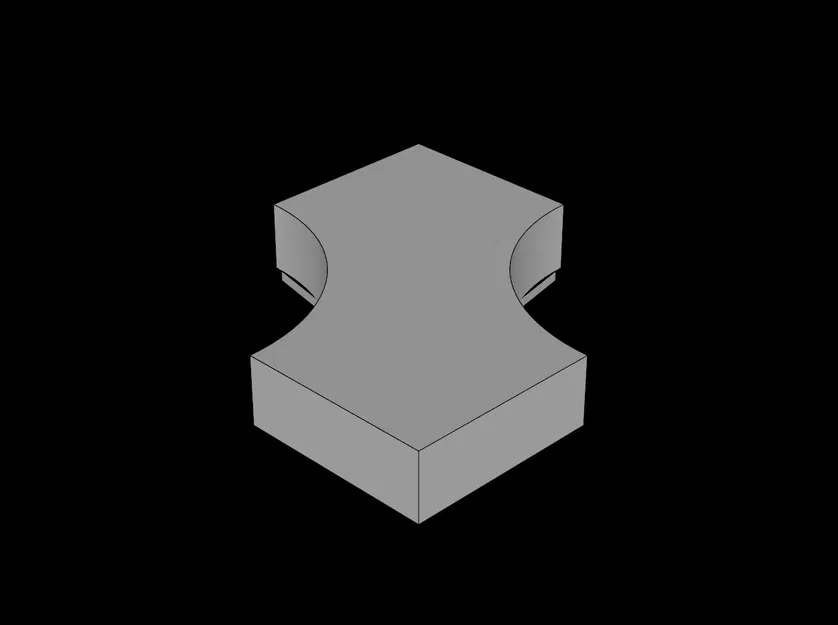 Gạch Tile LEGO Compatible (3396.dat) 2x2 có 2 khoét cong 1x1 - Image 1