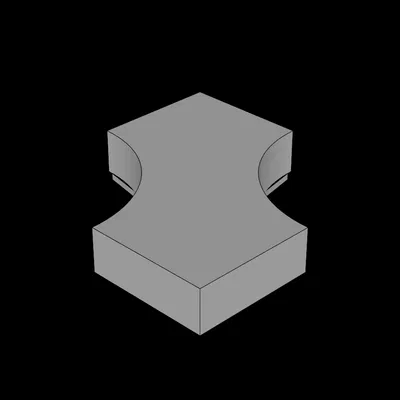 Gạch Tile LEGO Compatible (3396.dat) 2x2 có 2 khoét cong 1x1