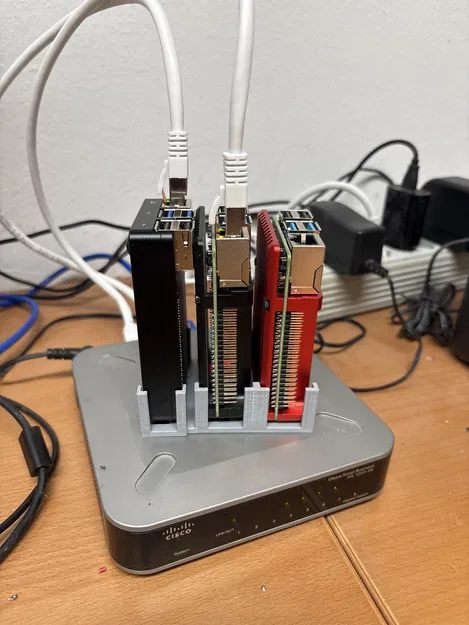 Giá đỡ Pi cho 2 Raspi 4 và 1 Raspi 5 - Image 1