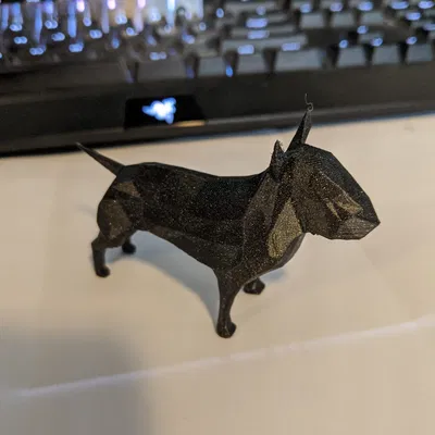 Lowpoly Bull Terrier (Chó Bull Terrier Lowpoly)