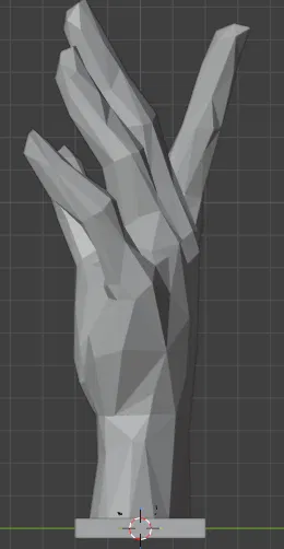 Bàn tay trưng bày trang sức low poly - Image 2