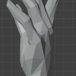 Bàn tay trưng bày trang sức low poly