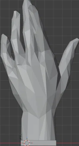 Bàn tay trưng bày trang sức low poly - Image 3