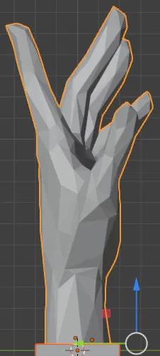 Bàn tay trưng bày trang sức low poly - Image 4