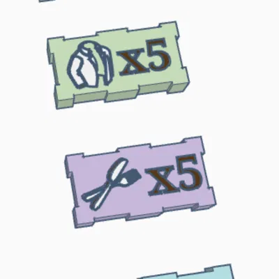 Bộ token x5 cho Arkwright Anniversary Edition