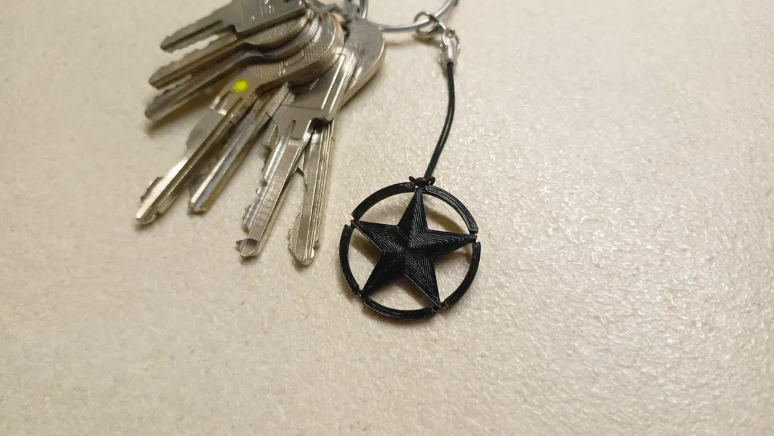 Móc khóa & thẻ treo balo US Army Military Star - Image 1