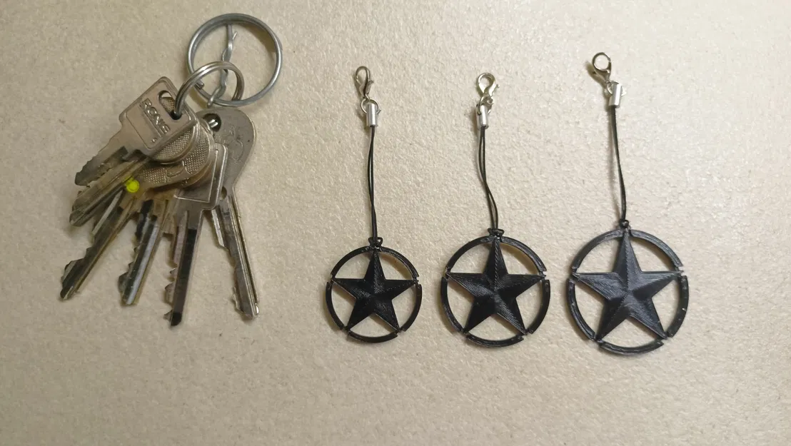 Móc khóa & thẻ treo balo US Army Military Star - Image 3