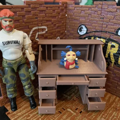 Bàn làm việc Rolltop (Tỉ lệ 1:18)