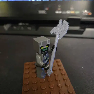 Halberd tương thích LEGO Minecraft