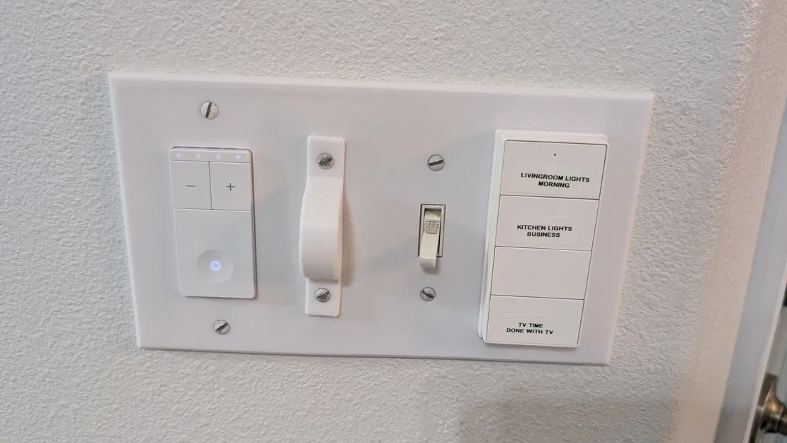 Bộ nới rộng switchplate/wallplate cho Blindsmart/Zemismart ZMR4 scene controller - Image 1