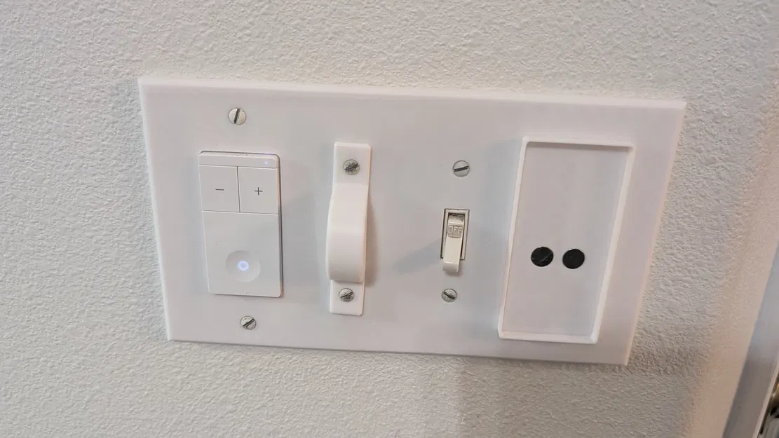 Bộ nới rộng switchplate/wallplate cho Blindsmart/Zemismart ZMR4 scene controller - Image 2