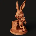 Tượng Thỏ Hoạt Hình Cổ Điển | Thỏ Hoài Niệm Tựa Thùng | Fan Art - Thumbnail 5
