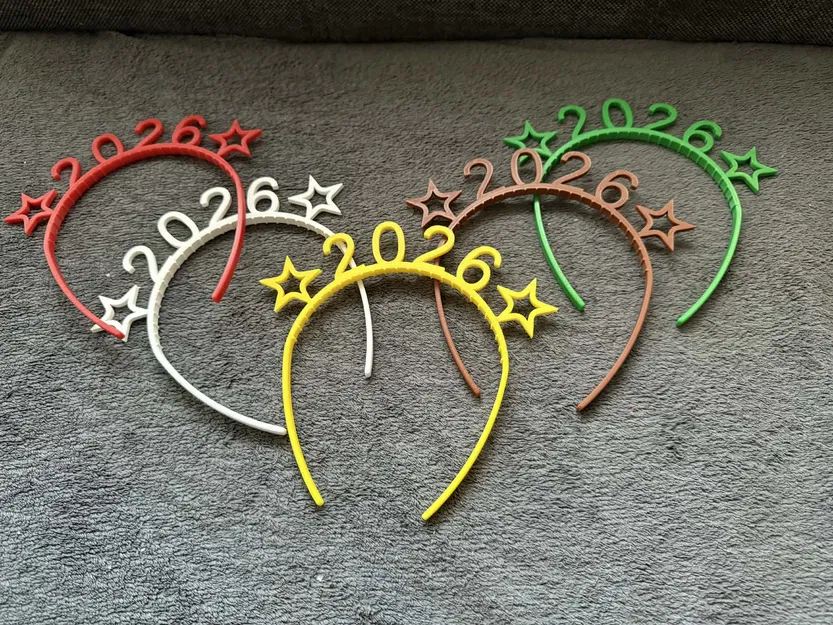 Băng đô Năm Mới 2026 (New Year 2026 Headband) - Image 1