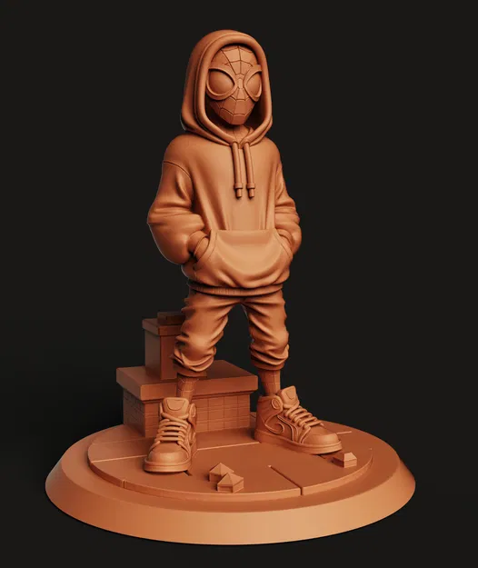 Miles Morales Spider-Man 3D Print - Streetwear Edition (Spider-Verse STL) - Image 4
