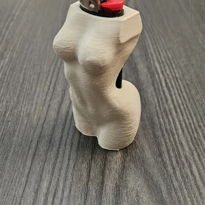 Kẹp bật lửa Bic hình cơ thể nữ (Bic holder)