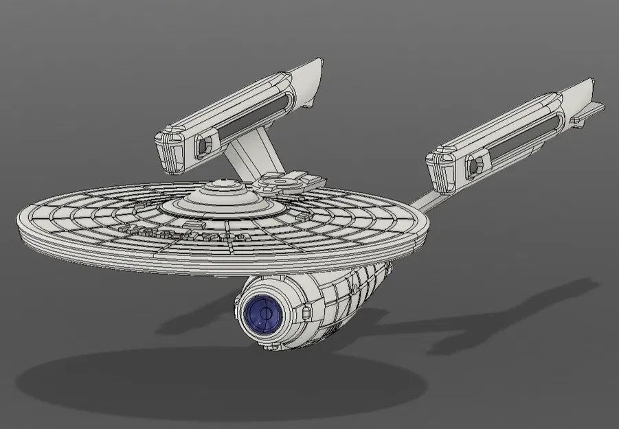 NCC-1701 USS Enterprise Refit - No Supports / Multicolor - Image 1
