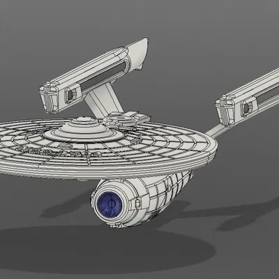NCC-1701 USS Enterprise Refit - No Supports / Multicolor