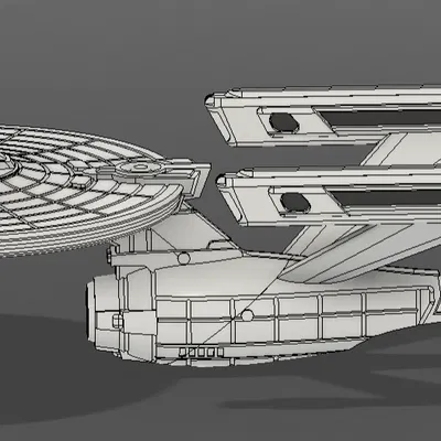 NCC-1701 USS Enterprise Refit - No Supports / Multicolor