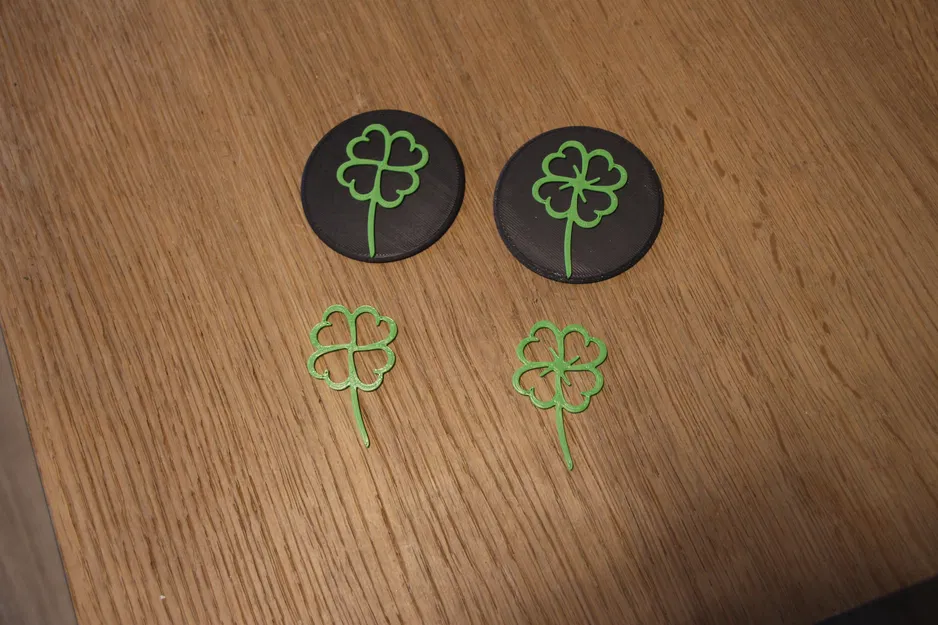 Glücksbringer / Talisman / lucky charms Kleeblatt Herz – Bùa may mắn cỏ 4 lá & trái tim - Image 3