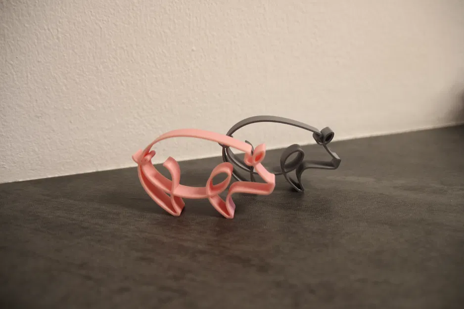 Heo LineArt bùa may mắn (Glücksbringer) / Talisman / lucky charms pig - Image 1