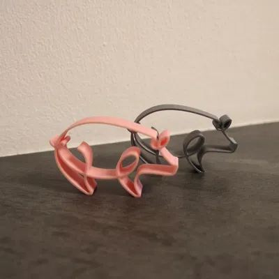 Heo LineArt bùa may mắn (Glücksbringer) / Talisman / lucky charms pig