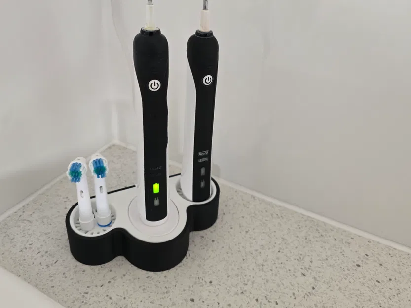 Giá đỡ sạc đôi bàn chải Oral B (Oral B Toothbrush Double Charging Stand Holder) - Image 1