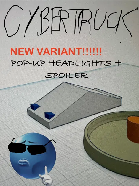 Mô hình Cybertruck mini [2 biến thể mới] (chất lượng rất cao) - Image 3