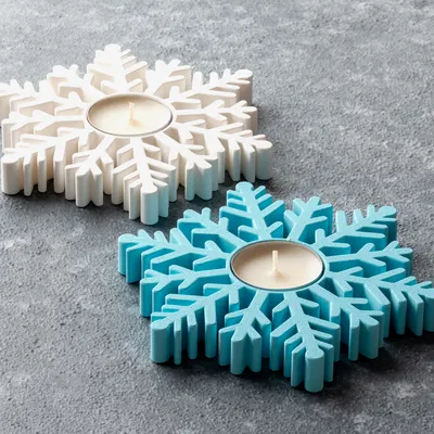 Chân Nến Bông Tuyết Độc Đáo