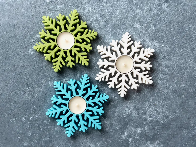 Chân Nến Bông Tuyết Độc Đáo - Image 3