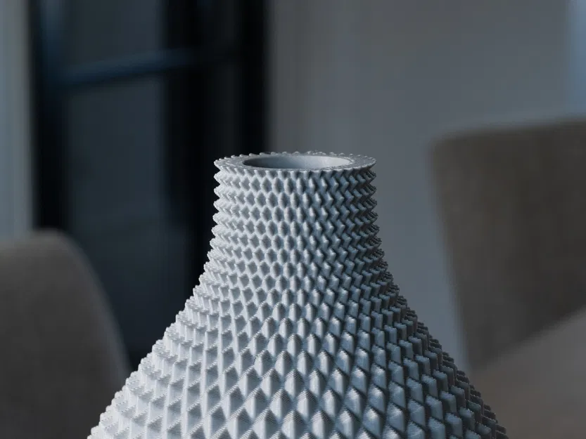 Bình hoa Vase MANON - Bình tròn họa tiết hình học - Image 2