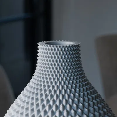 Bình hoa Vase MANON - Bình tròn họa tiết hình học