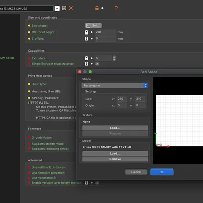 Prusa MK3S MMU2S cho PrusaSlicer