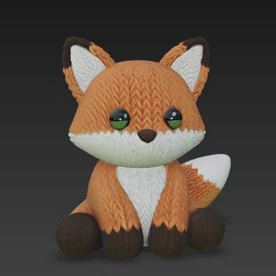Cáo Đan Len Dễ Thương (Cute Knitted Fox)