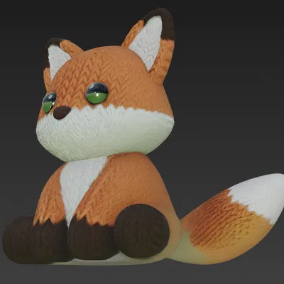 Cáo Đan Len Dễ Thương (Cute Knitted Fox)