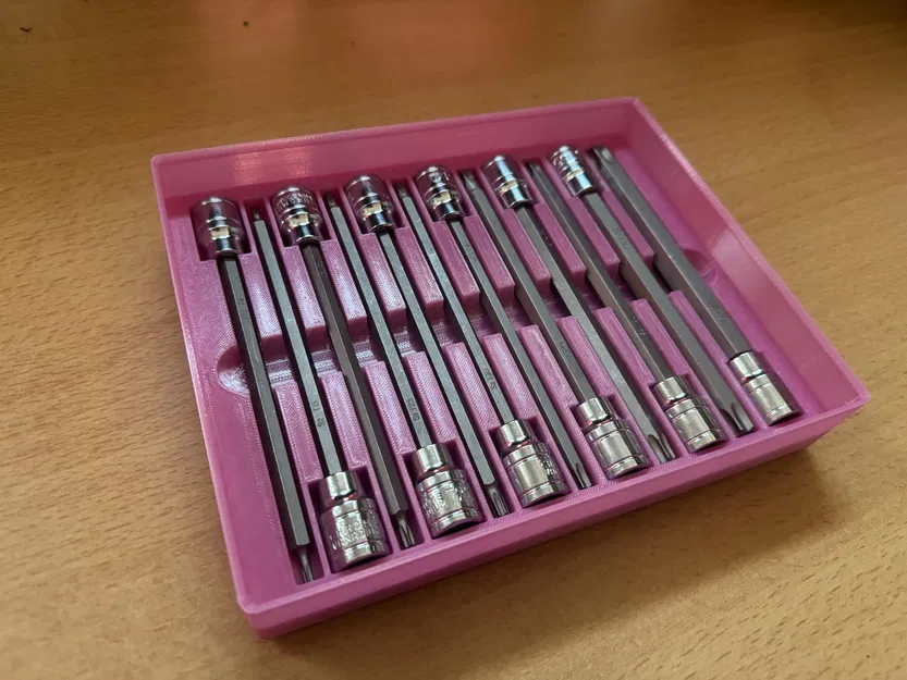 Bộ Tuýp Torx Dài 3/8" Gridfinity T10-T60 Có Nắp - Image 2