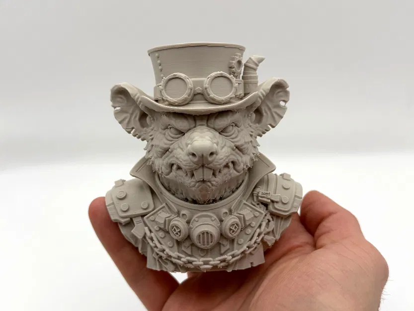 Tượng Bust Chuột Steampunk (Rat Steampunk Bust) - Image 1