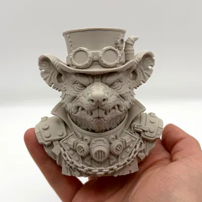 Tượng Bust Chuột Steampunk (Rat Steampunk Bust)