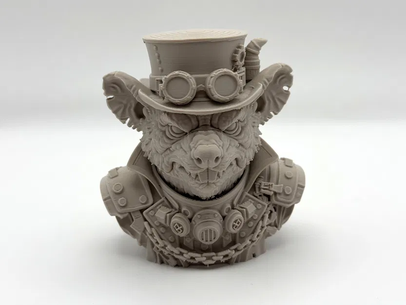 Tượng Bust Chuột Steampunk (Rat Steampunk Bust) - Image 5